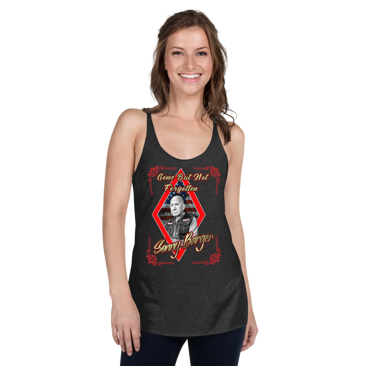 Gone But Not Forgotten Sonny Barger -Women's Racerback Tank