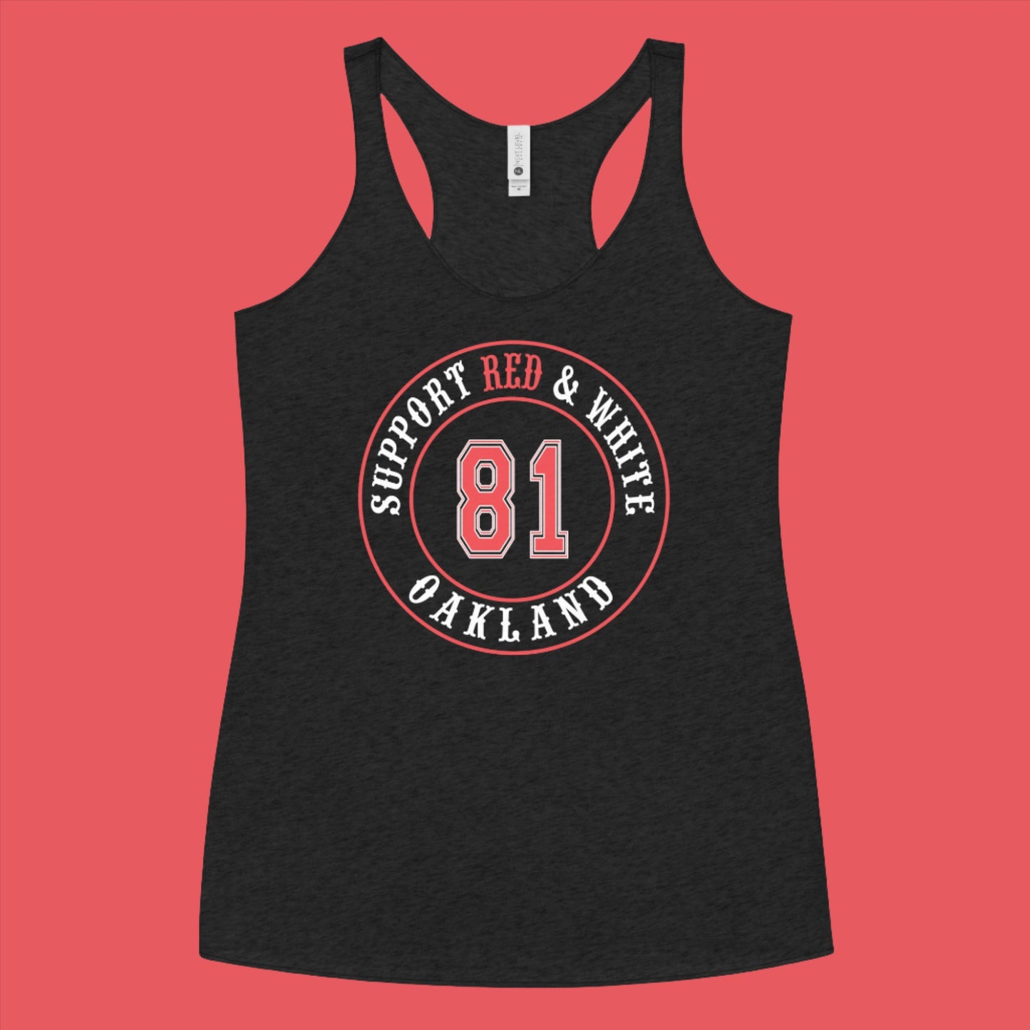 SUPPORT 81 OAKLAND-Women's Racerback Tank