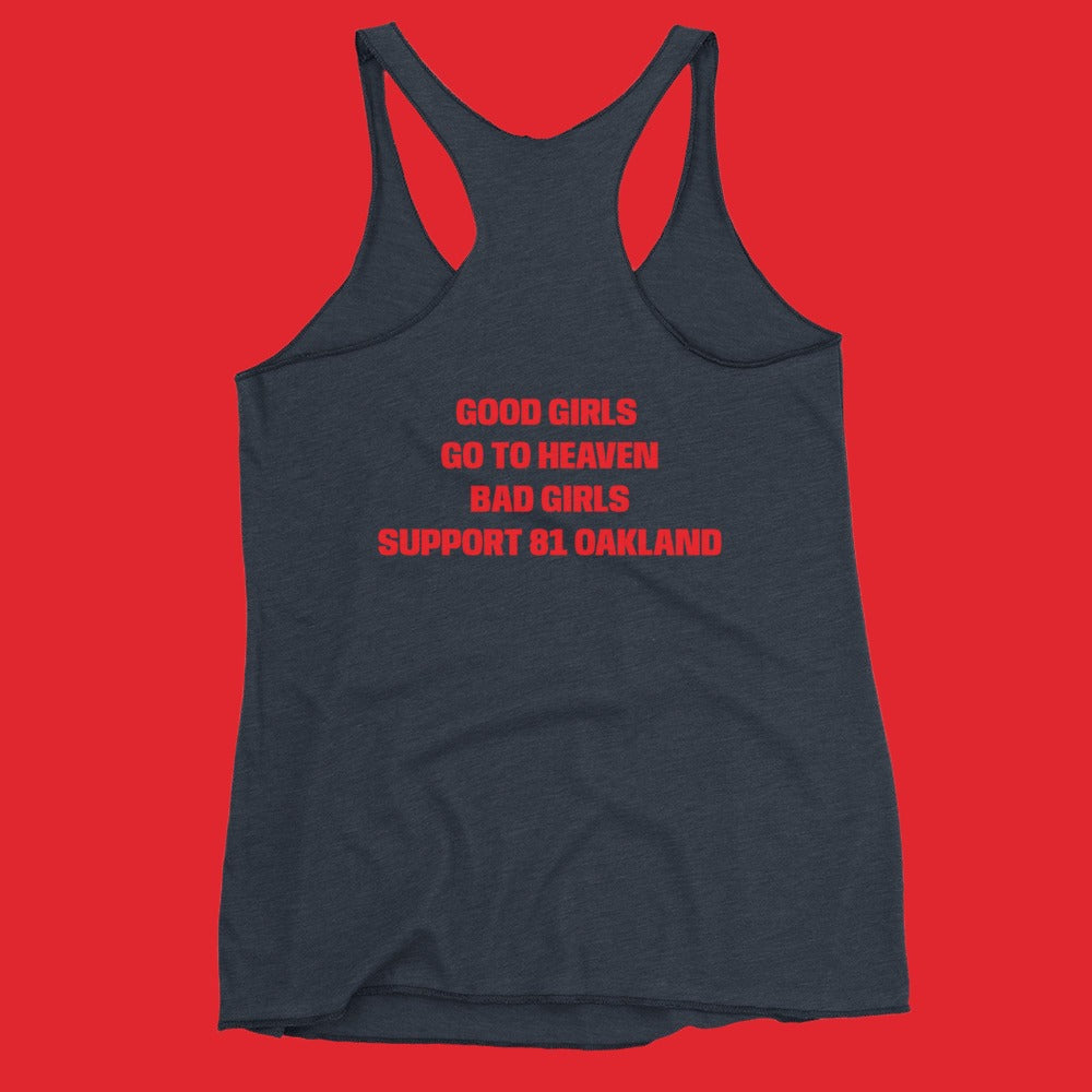 SUPPORT 81 OAKLAND-Women's Racerback Tank