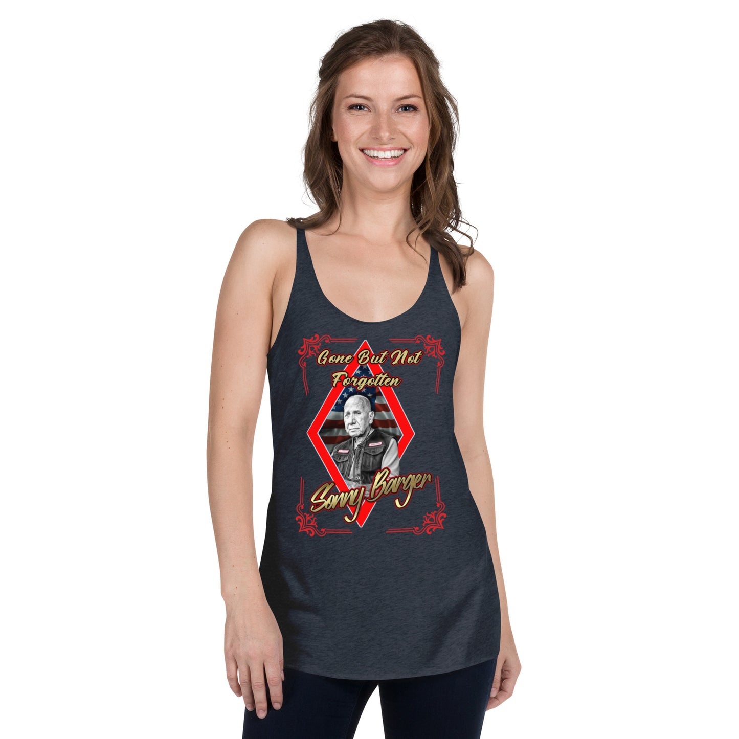 Gone But Not Forgotten Sonny Barger -Women's Racerback Tank