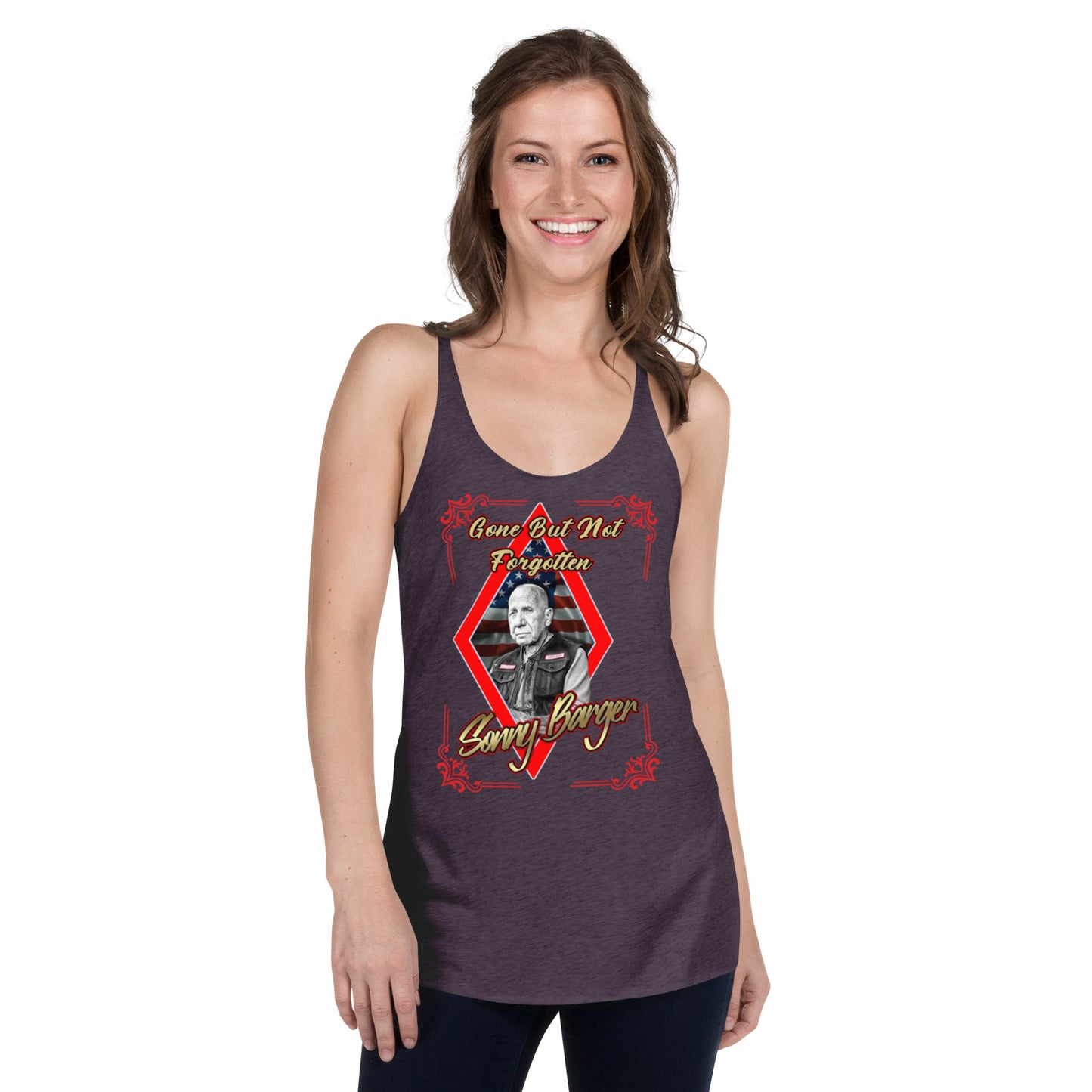 Gone But Not Forgotten Sonny Barger -Women's Racerback Tank