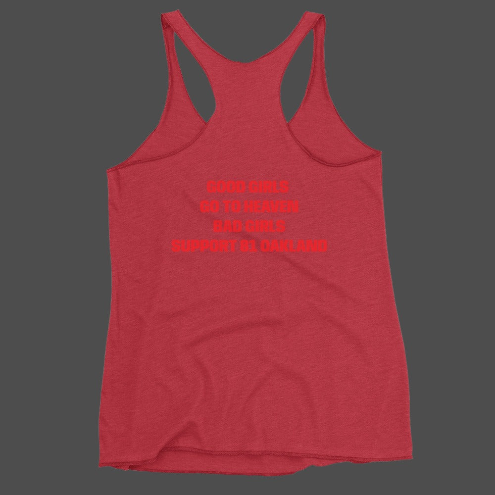 SUPPORT 81 OAKLAND-Women's Racerback Tank