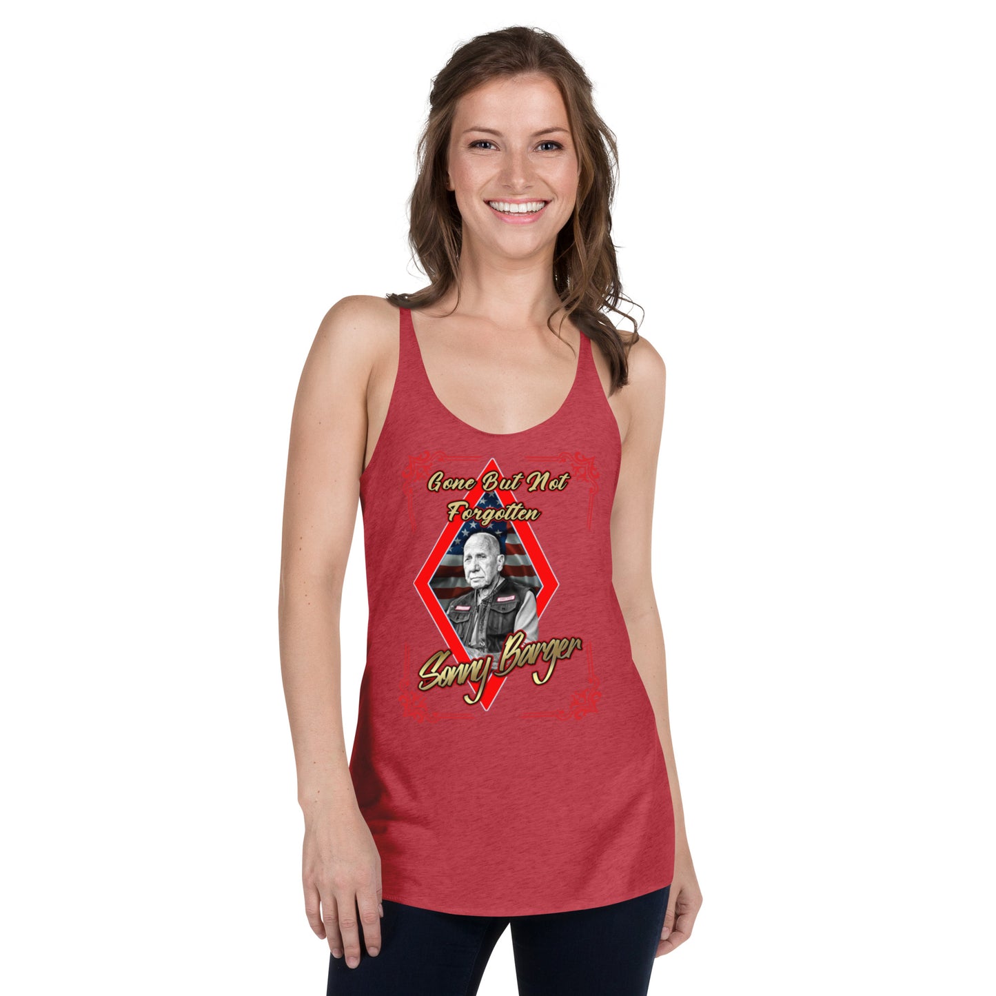 Gone But Not Forgotten Sonny Barger -Women's Racerback Tank