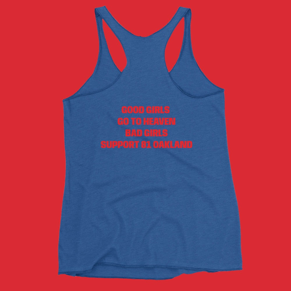 SUPPORT 81 OAKLAND-Women's Racerback Tank