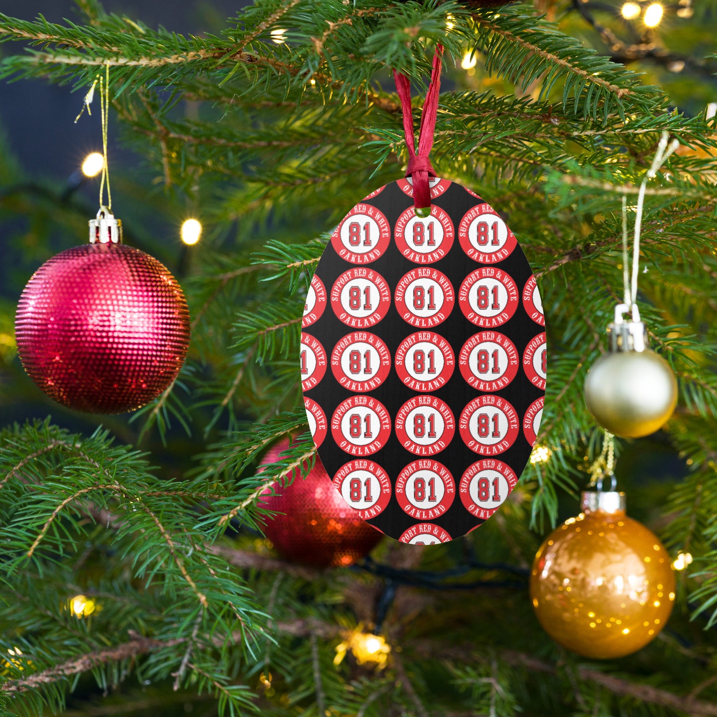 Support 81 Oakland-Wooden ornaments