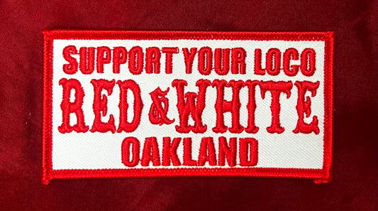 SUPPORT YOUR LOCO RED & WHITE OAKLAND PATCH