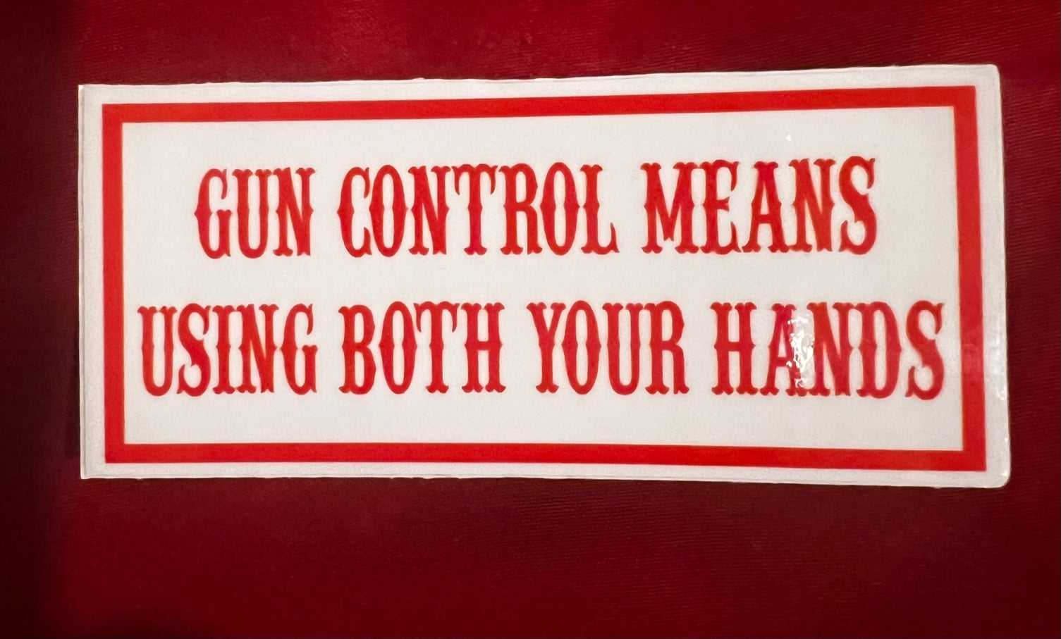 Two Hand Control Sticker STICKERS – Sonny Barger Productions